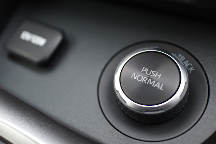 The drive mode dial lets you tweak the amount of torque distributed between the front and rear axles.