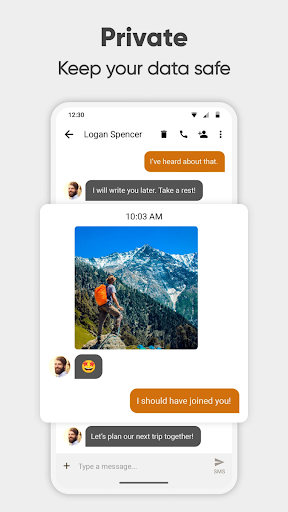 Screenshot Simple SMS Messenger