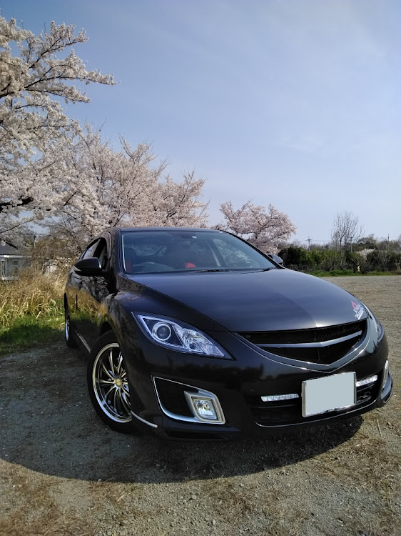 アテンザスポーツの広陵町・竹取公園・桜🌸コラボ・ドライブ・愛車のベストショットに関するカスタム事例の投稿画像8枚目