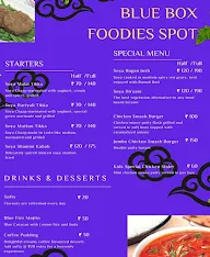 Blue Box Foodies Spot menu 1