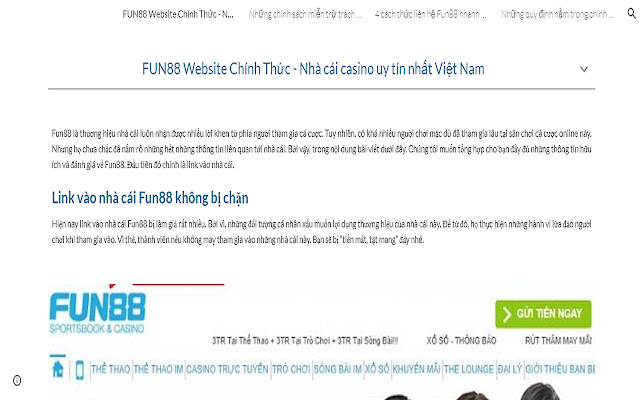 Trang cá độ cá cược thể thao ảo FUN88