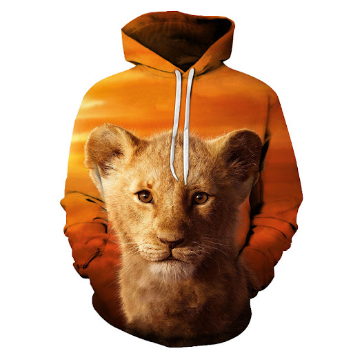 Title 4, Parent-child 3D Lion Casual Print Pullover Swea...