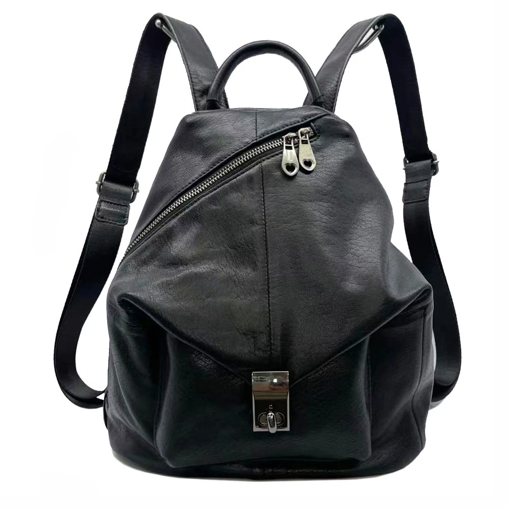 Title 2, Mochila de cuero para mujer versátil y casual, ...