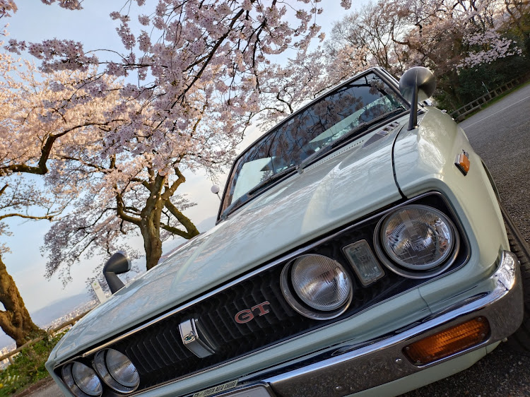 カリーナのサクラと愛車・桜とコラボ・夕焼けと愛車・富山県・呉羽山に関するカスタム事例の投稿画像4枚目