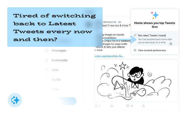 Auto-switch to Latest Tweets for Twitter chrome extension