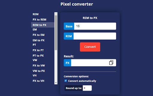 Pixel converter