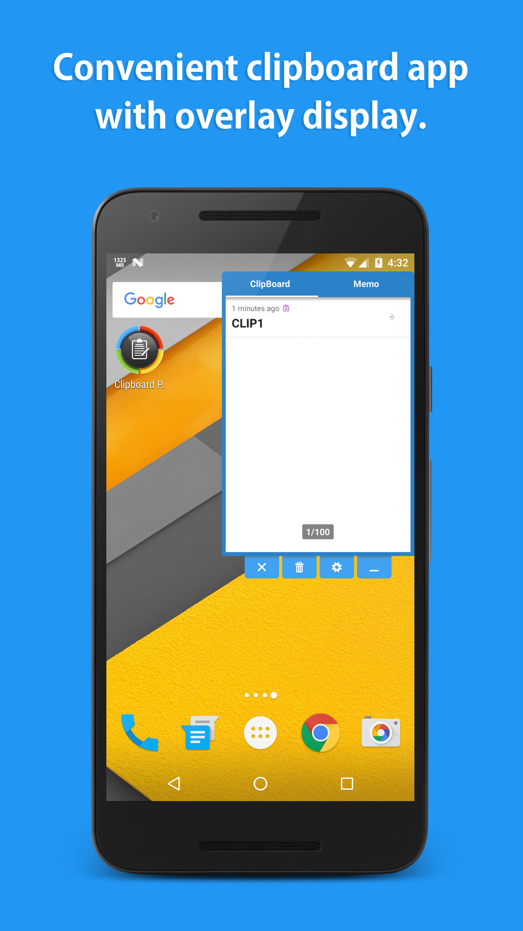 Android application Clipboard screenshort