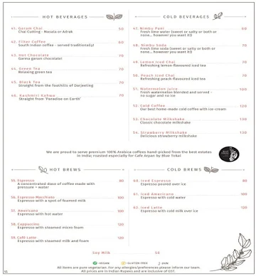 Cafe Arpan menu 