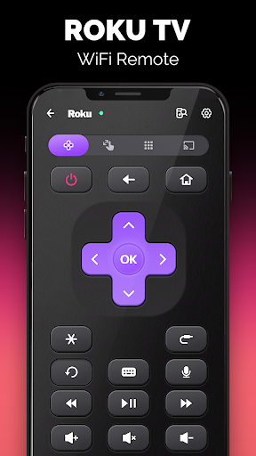 Screenshot TV remote control for Roku