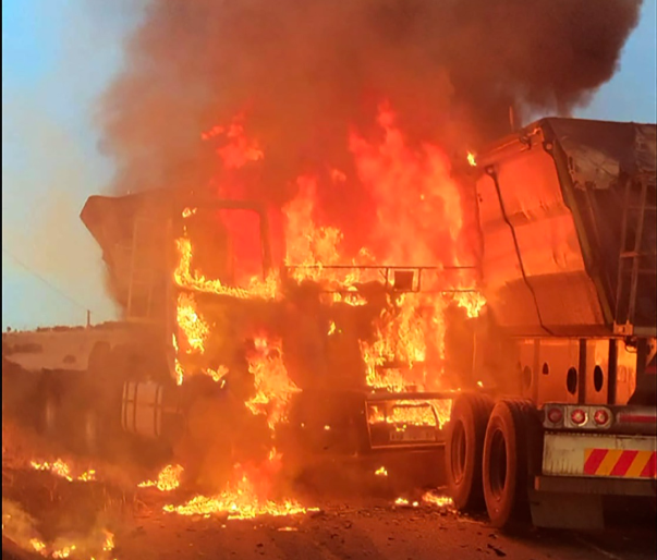 The truck driver s’ forum says it’s yet to verify if the men accused of burning trucks are its members.