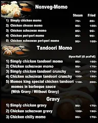 Momos King menu 1