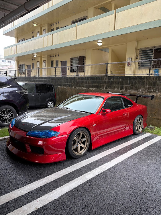 シルビアのダークレッドマイカクリスタルシャイン改・BNスポーツ フロントバンパー・補修からの復活！に関するカスタム事例の投稿画像1枚目