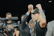 Kevin Lerena after he beat Belgium’s Ryad Merhy in their WBC bridegweight title eliminator at Emperor’s Palace on Saturday. 