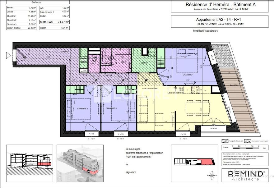 Vente appartement 4 pièces 74.77 m² à La Plagne (73210), 378 000 €