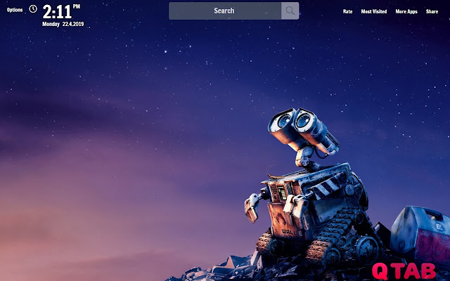 WALL E New Tab WALL E Wallpapers 