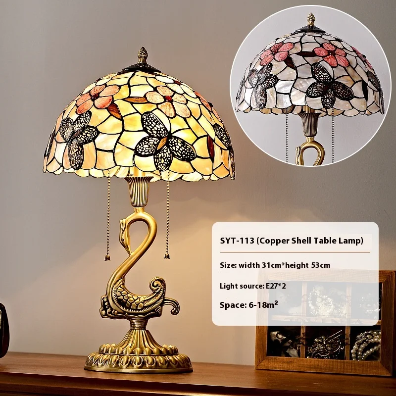 Lámpara de escritorio cisne retro americana de cobre, ilumina tu espacio con elegancia y estilo vintage. Diseño único para lectura y trabajo.