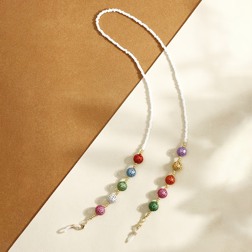 Title 5, Rice Beads Chain Christmas Ball Glasses Chain H...