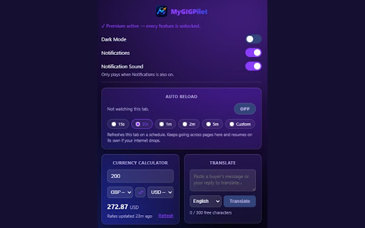 MyGIGPilot screenshot 1