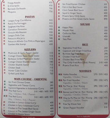 Vihangkuber Hospitality menu 