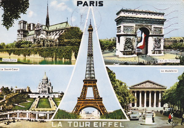 Cartes Postales Pop et Kitsch des années 50, 70 et 70 - Pop and kitsch vintage postcards from the fifties, the sixties and the seventies : De ville en ville