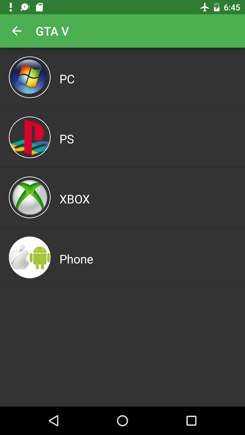 Cheats for GTA (2016) Screen 2