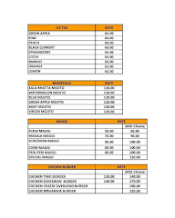 Cafe Minas menu 3