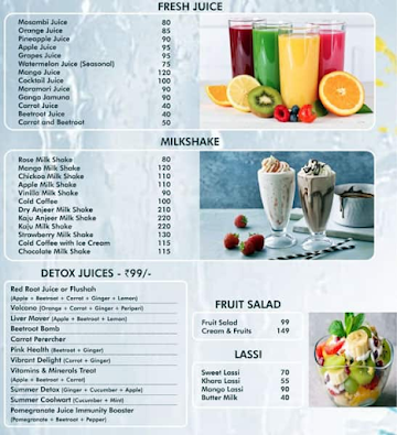 Power Junction Gym And Cafe menu 