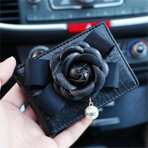 Title 7, Ladies Camellia Decoration Key Bag Key Sleeve, ...