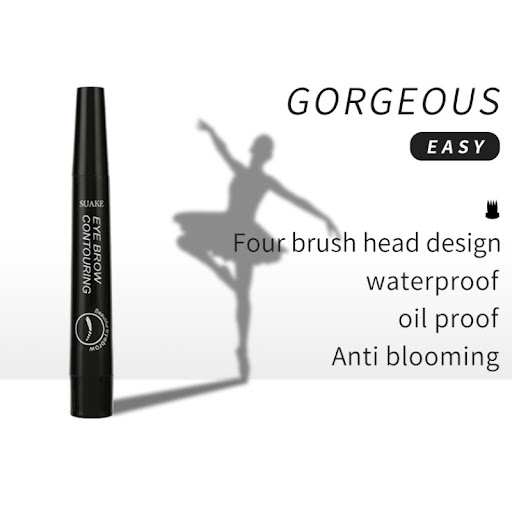 Title 3, Four-Headed Bifurcated Eyebrow Pencil, Long-Las...