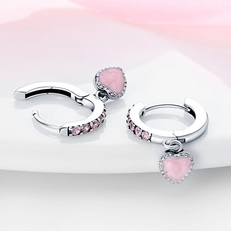 Title 2, Boucles doreilles coeur damour Argent Sterlin...