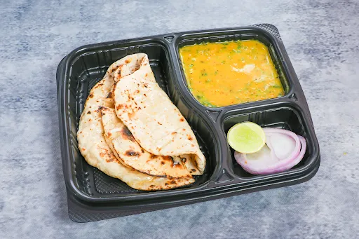 5 Phulka With Dal Tadka