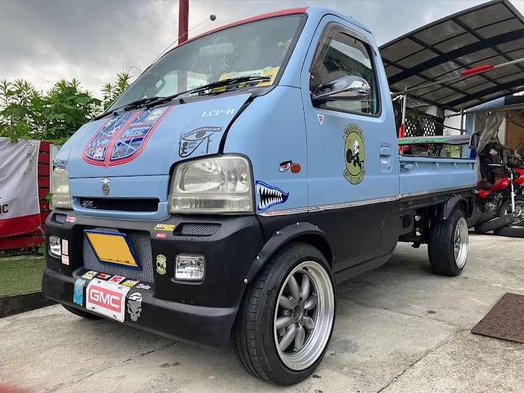キャリイトラックのIMS★LACARS・農道のコルベット・L-ﾌｧﾐﾘｰ(light car family)・BravemanMotorcycleClub・シガフォルニアに関するカスタム事例の投稿画像2枚目