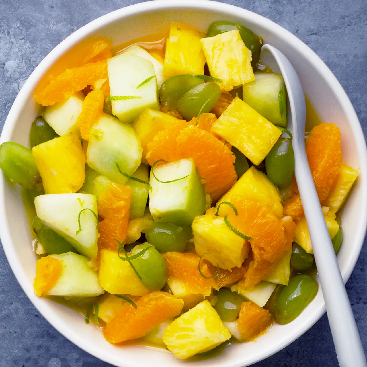 Exotic Fruit Salad in a Tea Bath Recipe | Yummly