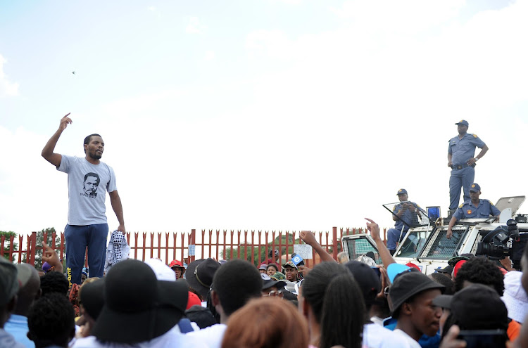 Student activist and former Wits University SRC president Mcebo Dlamini began his trek from Johannesburg to Pretoria