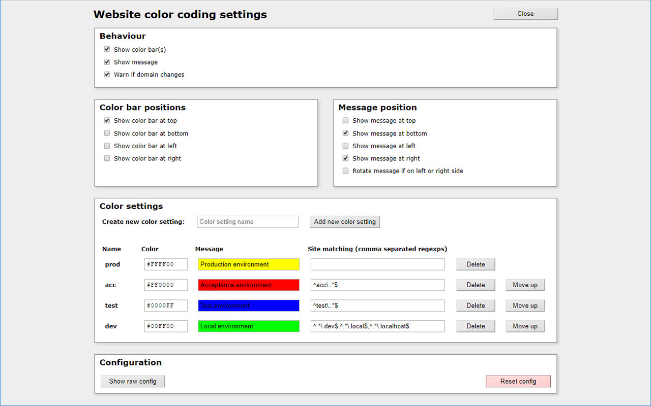 Website color coding Preview image 0