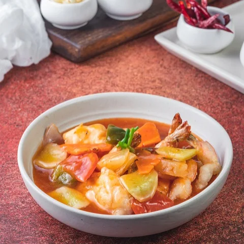 Sweet And Sour Prawn (8 Pcs)