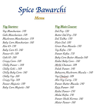 Hotel Spice Bawarchi menu 4