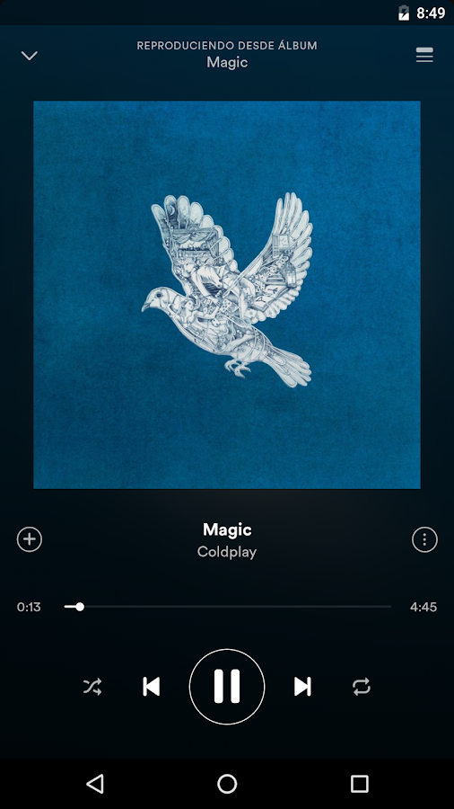   Spotify Music: captura de pantalla 