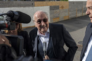 Sepp Blatter, former president of FIFA, arrives for a trial hearing at the Swiss Federal Criminal Court in Bellinzona, Switzerland, on Wednesday, June 8, 2022. Blatter and his former heir apparent Michel Platini are set to appear in a Swiss court on Wednesday accused of corruption in a case that revives past scandals ahead of this year’s controversial World Cup in Qatar. 