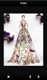 Šaty módy Sketch Design - náhled