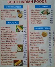 South Indian Corner menu 2