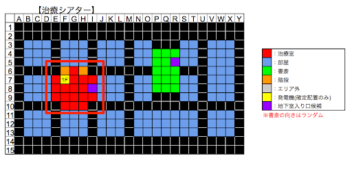 治療室のマップ図
