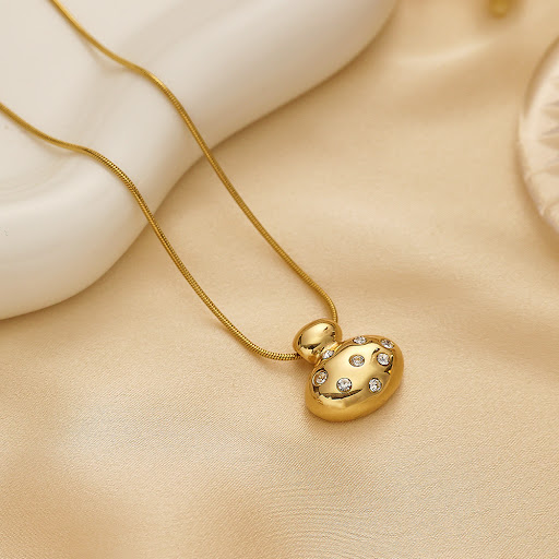 Title 10, Stainless Steel Irregular Clavicle Chain Heart ...