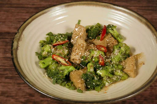 Stir Fried Tofu & Broccoli With Sesame Seeds