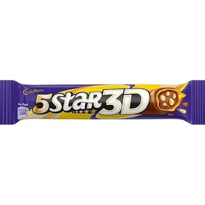 Cadbury 5 Star 3D Chocolate - 42 gm