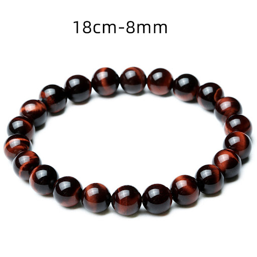 Title 5, Vintage Style 8mm Red Tiger Eye Bracelet Anti-f...