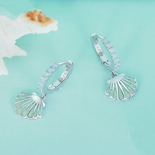Title 5, Shell Nano S925 Silver Earrings