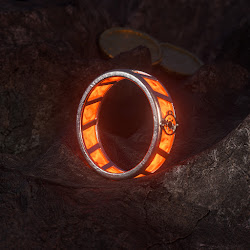 "Fate Sun" Platinum Ring of Anger