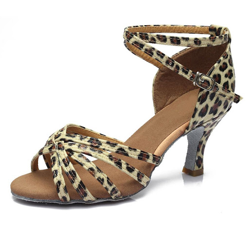 Title 6, Indoor Satin Latin Dance Shoes. Experience eleg...