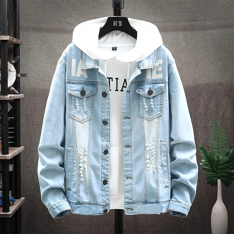 Loose denim jacket
